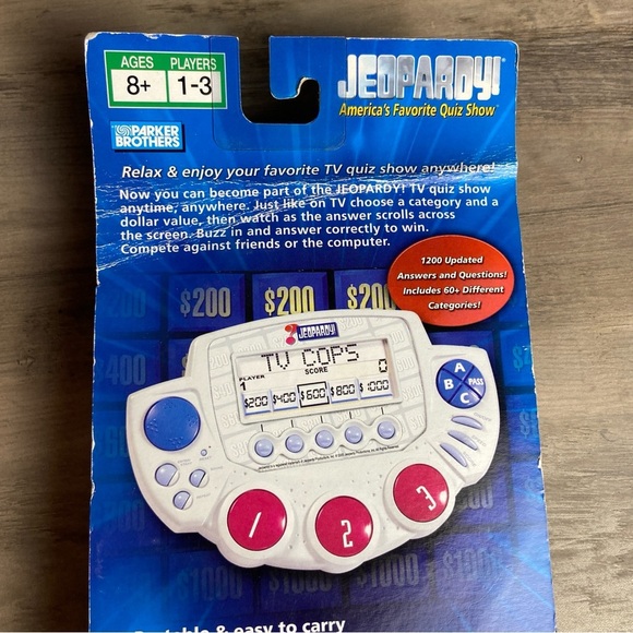Jeopardy Handheld Game Second Edition 2005 Hasbro Parker Brothers NEW Sealed - Picture 6 of 8